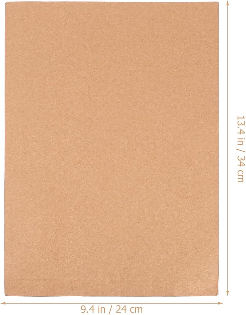 TIDTALEO 10pcs A4 Kraft Paper File Folder Envelope Bags, Thickened Document Storage Bags with Drawstring Closure, 24×4×34cm Natural Color, Suitable for Office Filing and Project - Image 2