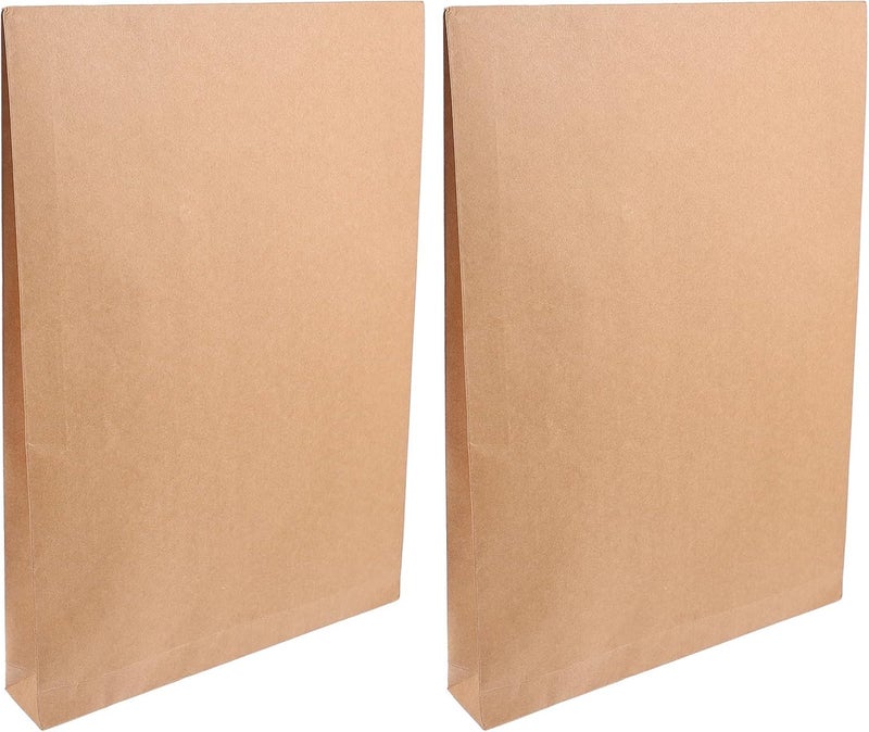 TIDTALEO 10pcs A4 Kraft Paper File Folder Envelope Bags, Thickened Document Storage Bags with Drawstring Closure, 24×4×34cm Natural Color, Suitable for Office Filing and Project - Image 1