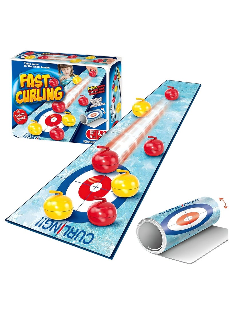 Toy Box - Indoor Curling Game Toys for Kids & Teens, Family Board Game, Table Top Games for Parent Children - Image 1