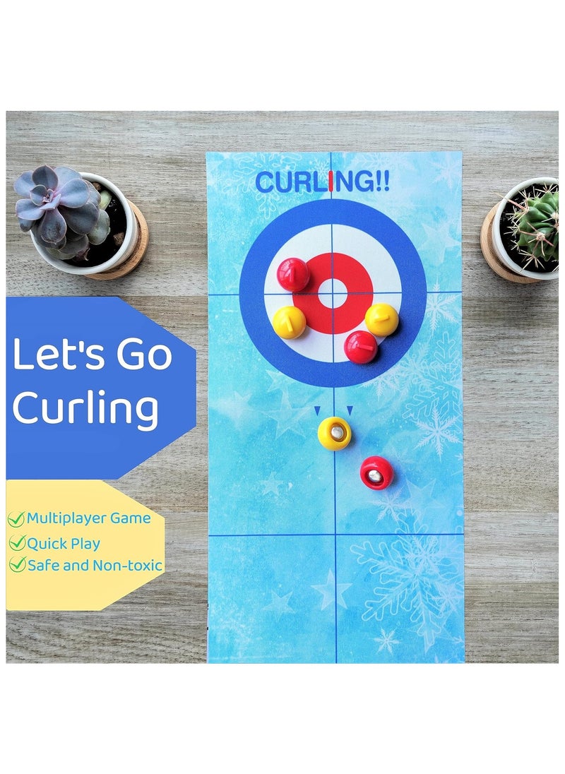 Toy Box - Indoor Curling Game Toys for Kids & Teens, Family Board Game, Table Top Games for Parent Children - Image 1