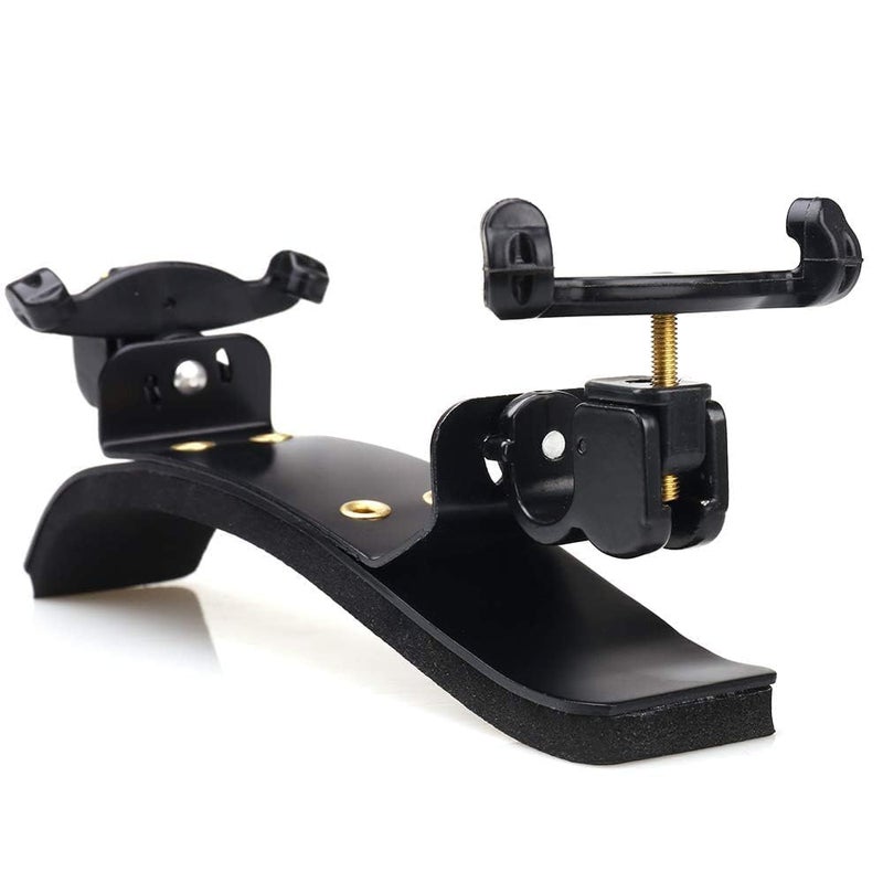 PERLMAN Violin Shoulder Rest, Premium Large Arc aluminum alloy plate skeleton High strength sponge Comfortable violin shoulder pad -Black (4/4) - Image 5