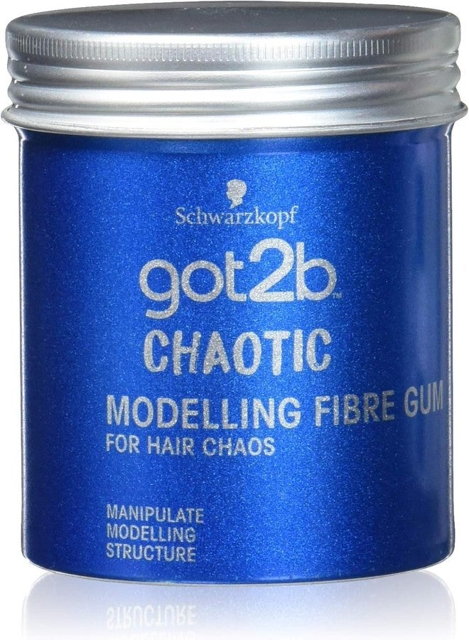 Got2B Chaot Modeling Fibre Gum Hold 3 (100ml) Hair Wax for Men Creates Tousled Looks, Hair Paste with Strong but Flexible Hold for Individual Styles - Image 1