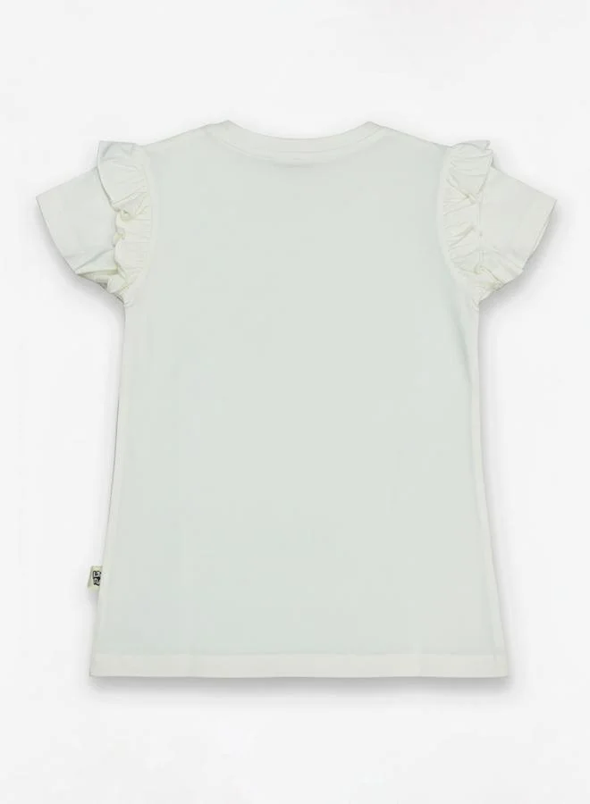 Looney Tunes Graphic Print Round Neck Fashion T-shirt