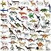 DOITEM 60 Pcs Assorted Dinosaur Ocean Sea Farm Jungle Wild Animals Dinosaurs Figure Realistic Plastic Zoo Play Set Small Toys for Kids Cupcake Topper Party Favors - Image 2