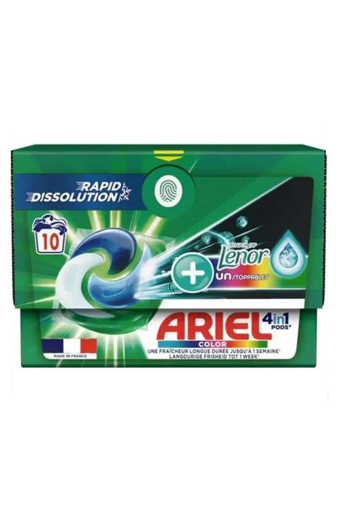 Ariel 4 in 1 Laundry Capsules - Color Protection - 10 Capsules - Image 2