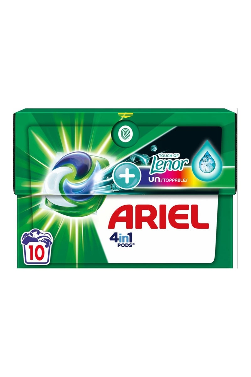 Ariel 4 in 1 Laundry Capsules - Color Protection - 10 Capsules - Image 1