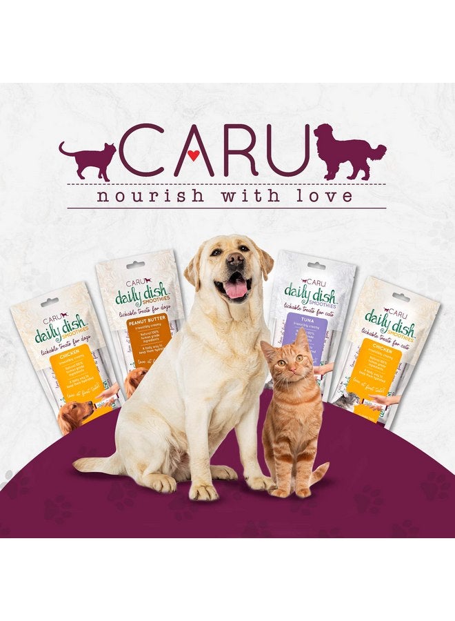 CARU - Daily Dish Smoothies - Lickable Chicken Cat Treat - 4 Pack, .5oz Tubes - Image 3