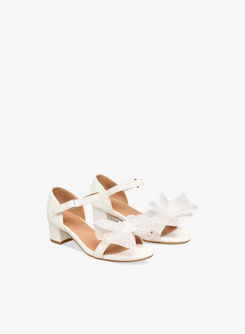 سيليست Girls Block Heel Ankle Strap Sandals Ramadan Collection