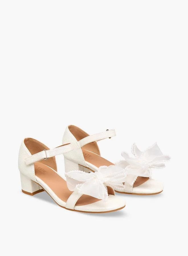 سيليست Girls Block Heel Ankle Strap Sandals