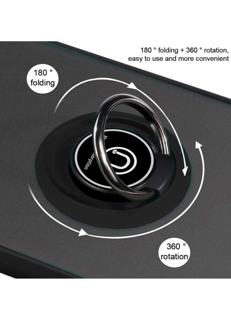 Raxoom Samsung Galaxy S20 Ultra Case, Anti-Scratch with 360 Degree Rotation Finger Ring Kickstand Work with Magnetic Car Mount Compatible for Galaxy S20 Ultra - Black - Image 4