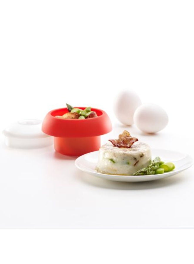 Lekue Microwave Ovo Egg Cooker Cylinder -Red - Image 2
