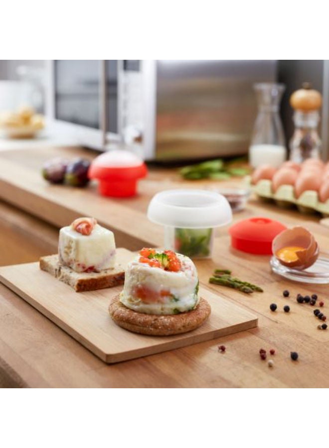 Lekue Microwave Ovo Egg Cooker Cylinder -Red - Image 3