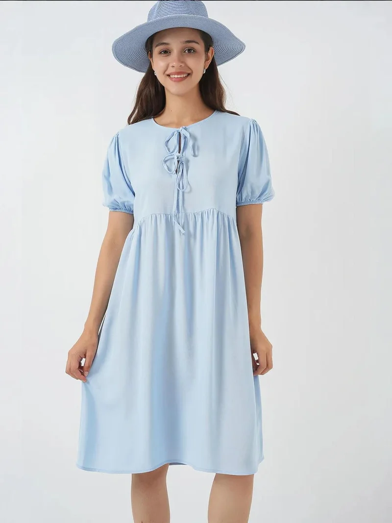 بيغ دارت فستان ميدي  بفيونكة