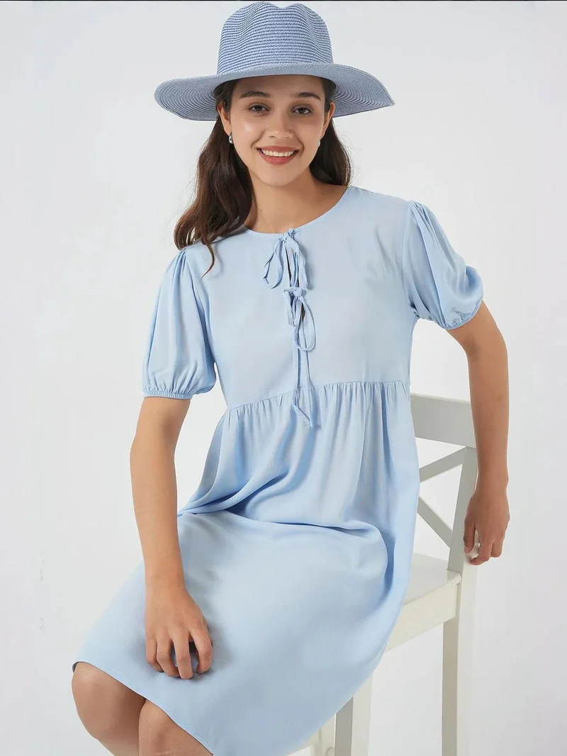 بيغ دارت فستان ميدي  بفيونكة