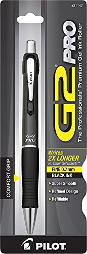 Pilot, G2 Premium Gel Roller Pen, Fine Point 0.7 mm, Black - Image 3