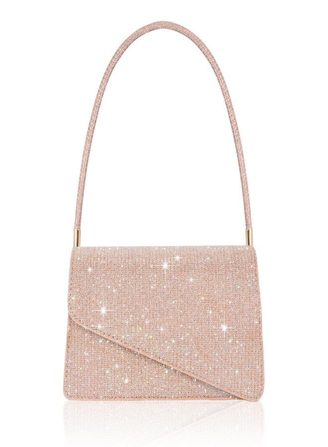 Toptime Asymmetrical Evening Bag Champagne Gold - Image 1