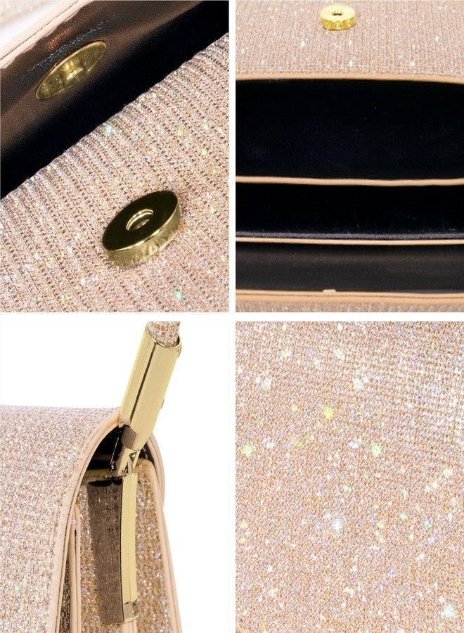 Toptime Asymmetrical Evening Bag Champagne Gold - Image 5