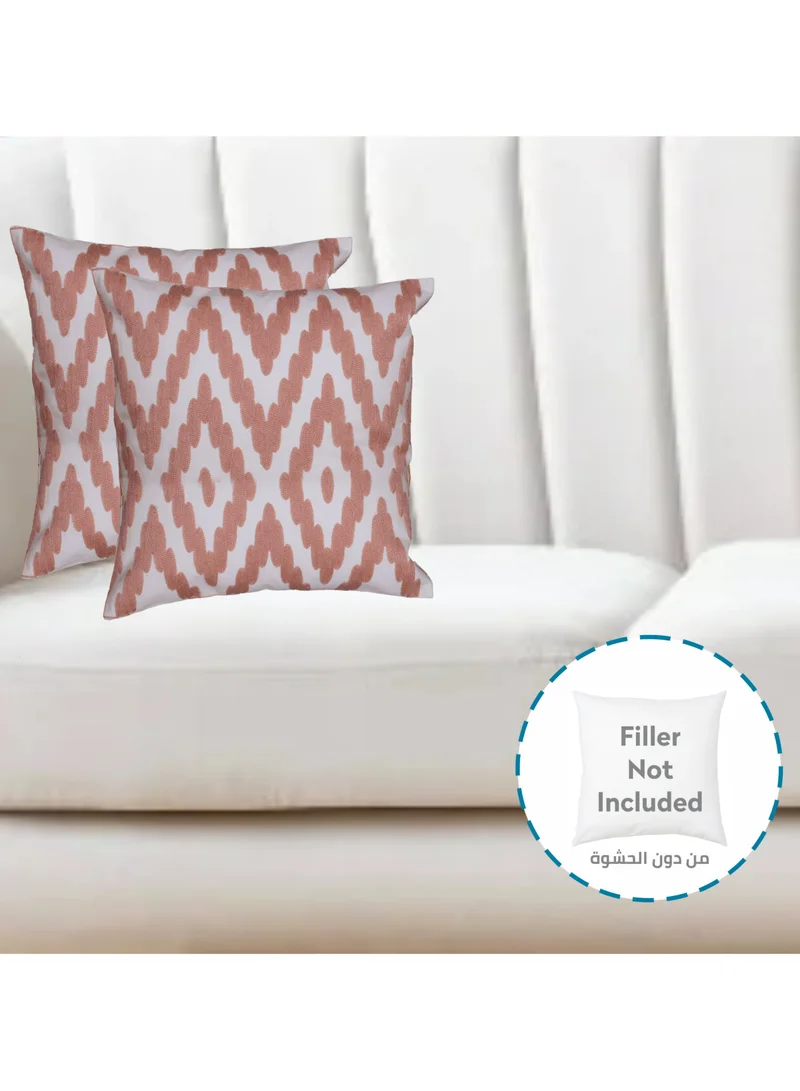 Donetella Cushion Cover,45X45 Cm (18X18 inch) 2-Pcs Decorative Throw Pillowcases Without Filler With Beautiful Abstract Art For Sofa Bed Living Room And Couch, Quicksand
