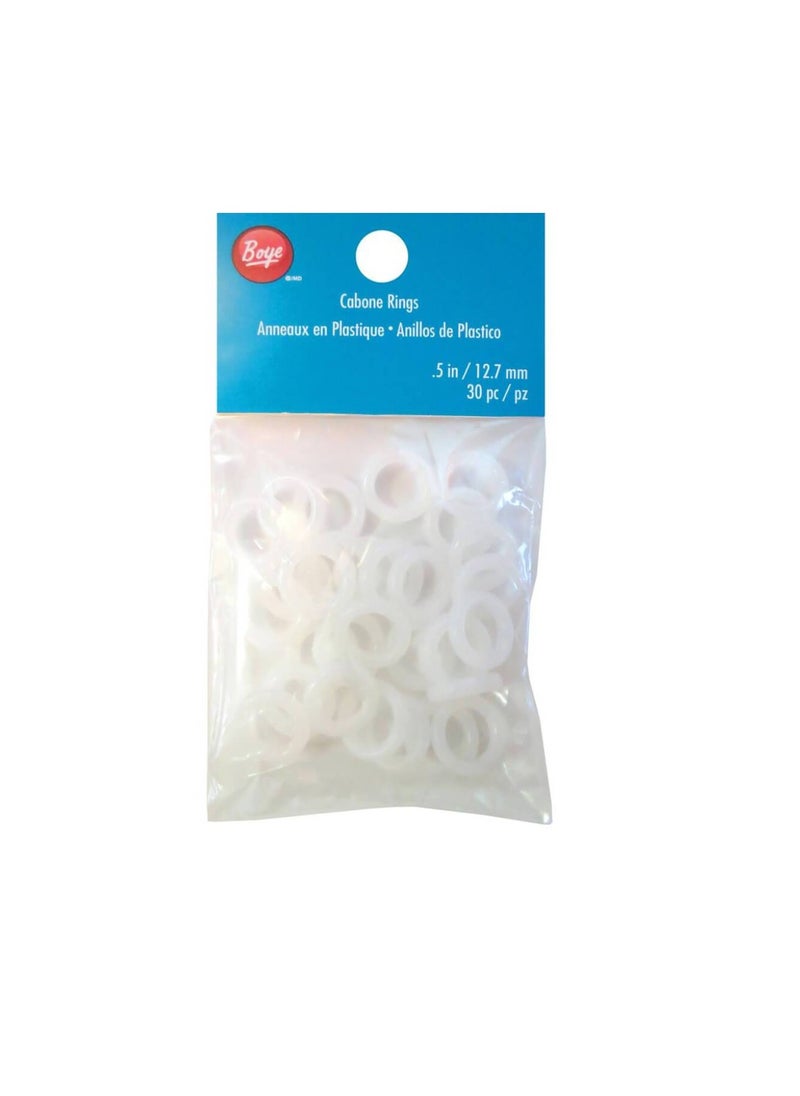 Boye - Boye Cabone Rings .5in 30/Pkg - Image 1