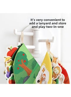 Generic Baby Puzzle Enlightenment Early Education Adorable Bear Three-dimensional Cloth Book Can't Tear Baby Comfort Toy Book 0-6 Months Baby Children-Color:Fruit Awareness Cloth Book  - Image 5