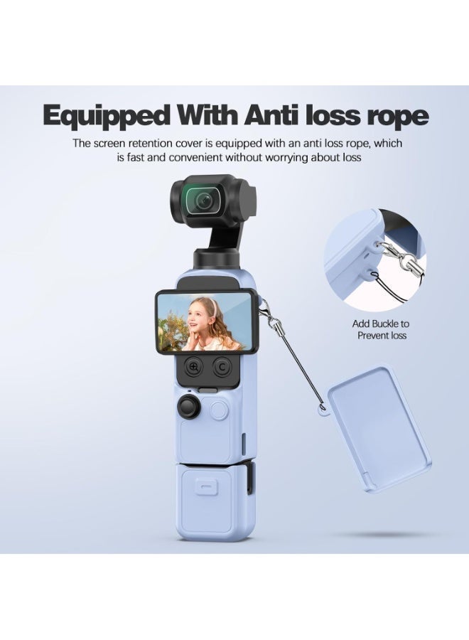 Rayco Silicone Protective Cover for DJI Pocket 4, Full Camera Case with Lens Protector, Screen Protector and Anti Loss Strap–Shockproof, Anti-Slip, Washable, Precise Cutouts for  Pocket 4 - Image 3