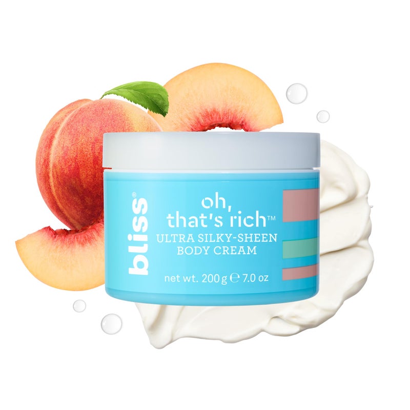 Bliss Oh, That's Rich Ultra Silky-Sheen Body Cream | Instantly Absorbs | Smooth & Soothe the Driest Skin | Paraben Free, Cruelty Free | 7.0 oz - Image 1
