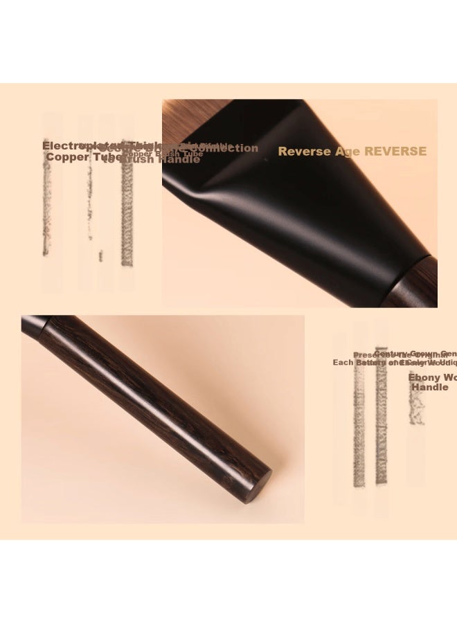 Reverse Anti-aging Sandalwood T69 Curved Foundation Brush Polished Long-lasting Makeup Powder-resistant Early Morning Commuting Sensitive Skin Suitable Brush - Image 4