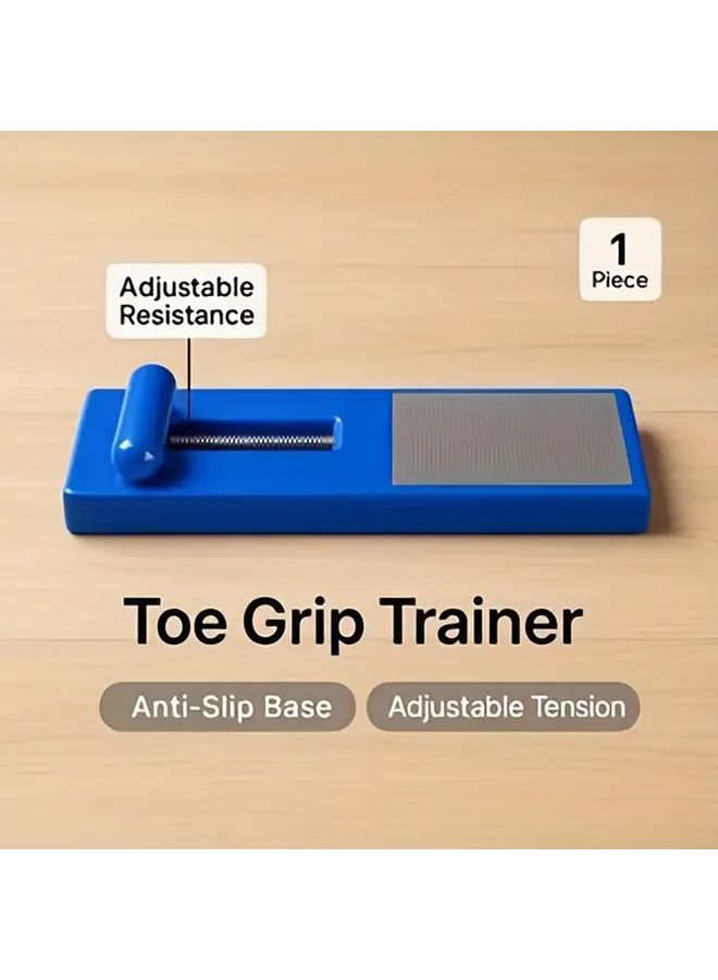 1pc Blue Foot Support And Toe Corrector With Non Slip Base Cushioned Arch Support Ankle Stabilizer Adjustable Toe Alignment Ergonomic Design For Yoga Running Gym Plantar Fasciitis Flat Feet Fallen Arches Home And Professional Foot Care - Image 3