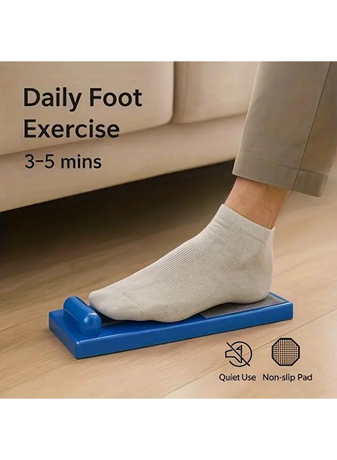 1pc Blue Foot Support And Toe Corrector With Non Slip Base Cushioned Arch Support Ankle Stabilizer Adjustable Toe Alignment Ergonomic Design For Yoga Running Gym Plantar Fasciitis Flat Feet Fallen Arches Home And Professional Foot Care - Image 1