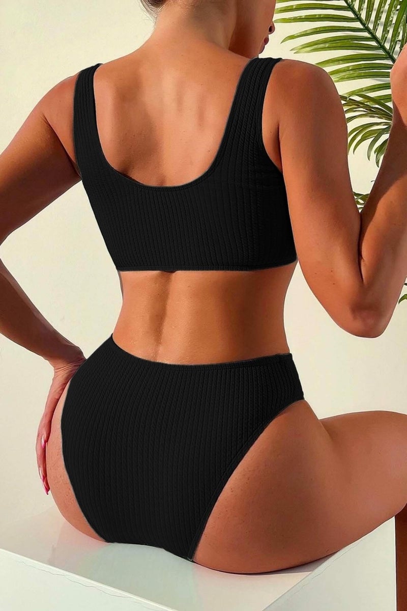 Angelsin Special Twill Tankini Bikini Top - Image 2