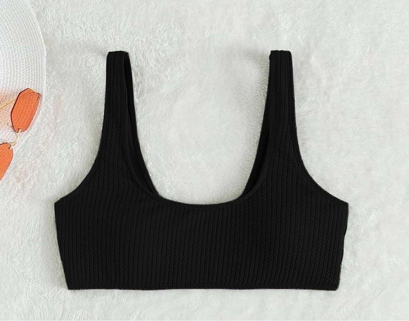 Angelsin Special Twill Tankini Bikini Top - Image 4