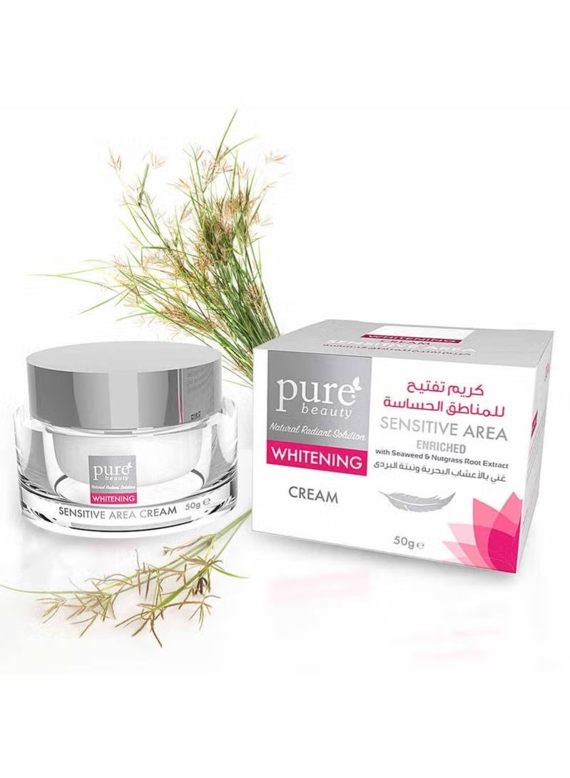 بيور بيوتي كريم تفتيح للمناطق الحساسة 50جرام