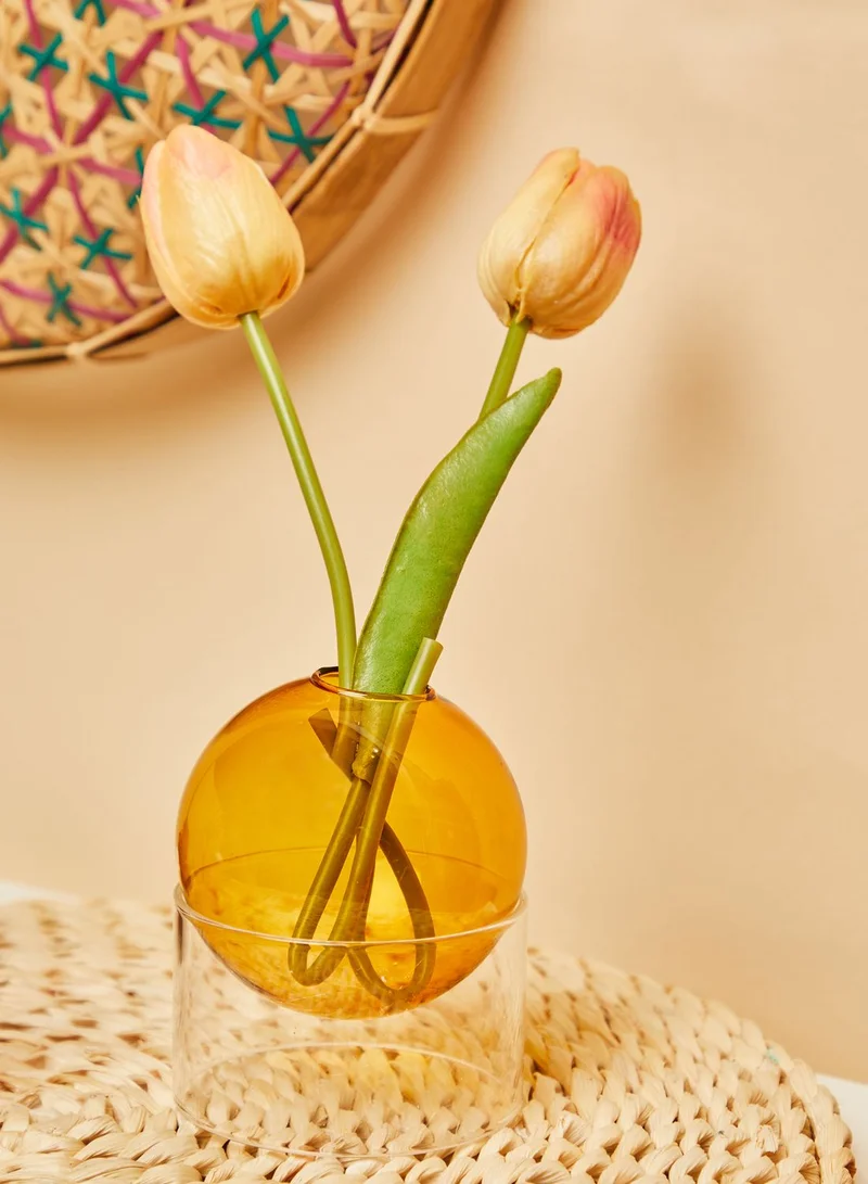 Noire Edit Stained Glass Vase With Stand