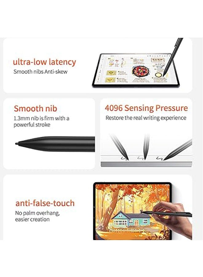 عام قلم للشاشات التي تعمل باللمس مع ممحاة مُحسنة، قلم بديل للأجهزة اللوحية مع 4096 مستوى ضغط، متوافق مع DME والأجهزة اللوحية و Galaxy Tab. - Image 2