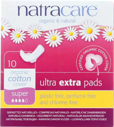 Natracare Ultra Extra Pads w/wings - Super - 10 Count - Image 1