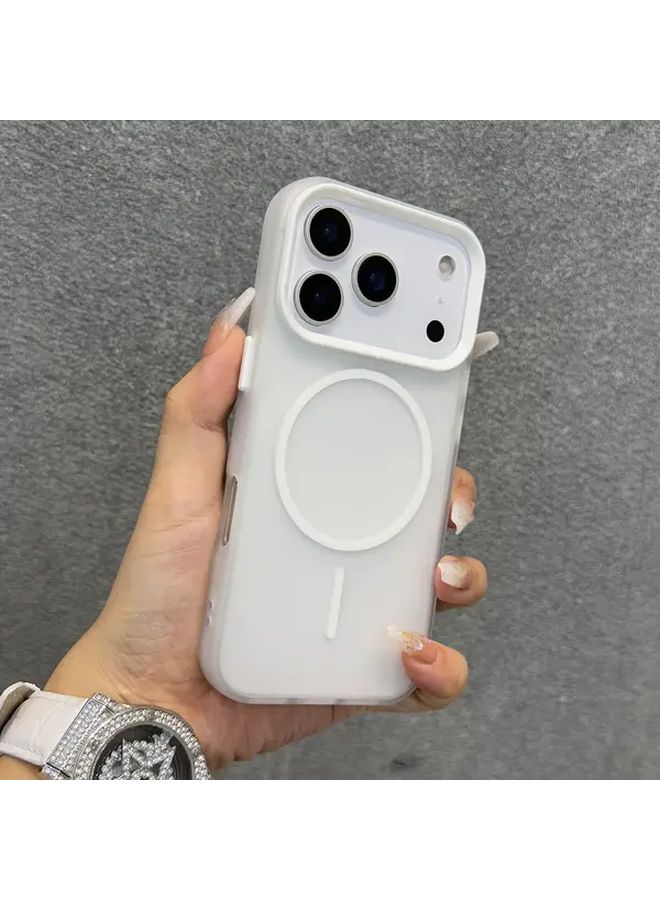 Rose Red Magnetic Wireless Charging Clear Case For iPhone 14 With Shock Resistant Bumper - Image 5