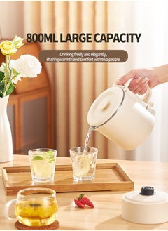 ماركة غير محددة 800ml Portable collapsible kettle, Portable travel kettle, Stainless steel mini electric cooking pot, Suitable for business trips, travel, home, camping(1pcs)  - Image 2