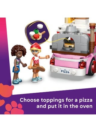 Friends Pizza Truck Toy with Mini Dolls & Pet Dog 42694 (Age 6+, 190 Pieces) - view 3