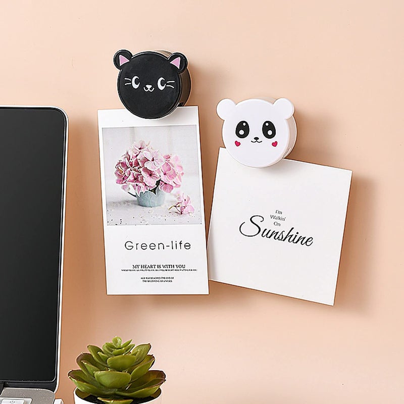 Mockery Rack Towel Clip Paste Type Snap Towel Clip Kitchen and Bathroom Multi-Functional Convenient Rag Clip Free Punch Paste Type snap, Free Punch (Random Pattern, Pack of 4) - Image 3