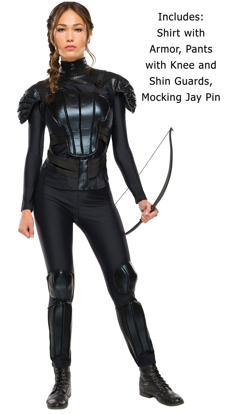Rubies Rubie's womens The Hunger Games Deluxe Katniss "Rebel" Mockingjay Part 1 Adult Sized Costumes, As Shown, Large US - Image 2