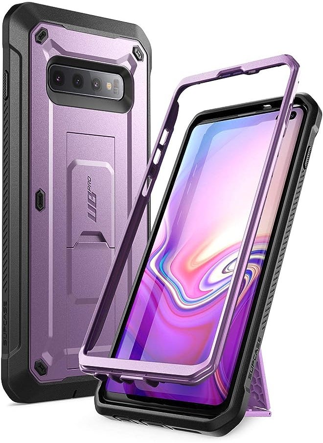 SupCase - Unicorn Beetle Pro Series Designed for Samsung Galaxy S10 Plus Case (2019 Release) Full-Body Dual Layer Rugged with Holster & Kickstand Without Built-in Screen Protector (Purple) - Image 1