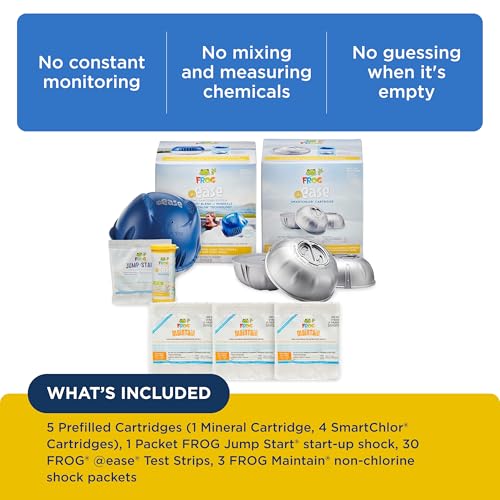 FROG @Ease Floating System for Hot Tubs - Quick & Easy Self-Regulating Hot Tub Sanitizer - Hot Tub Maintenance System with Sanitizing Minerals & SmartChlor Technology - 4 Month Bundle+ - Image 3