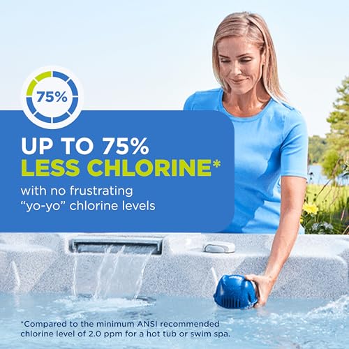 FROG @Ease Floating System for Hot Tubs - Quick & Easy Self-Regulating Hot Tub Sanitizer - Hot Tub Maintenance System with Sanitizing Minerals & SmartChlor Technology - 4 Month Bundle+ - Image 4