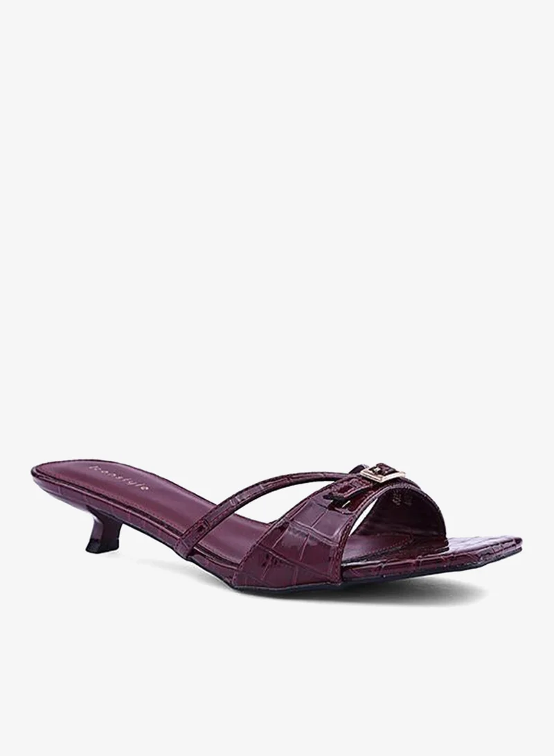 أيقون كعب مفتوح مطرز