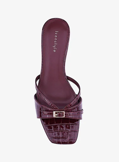 أيقون كعب مفتوح مطرز