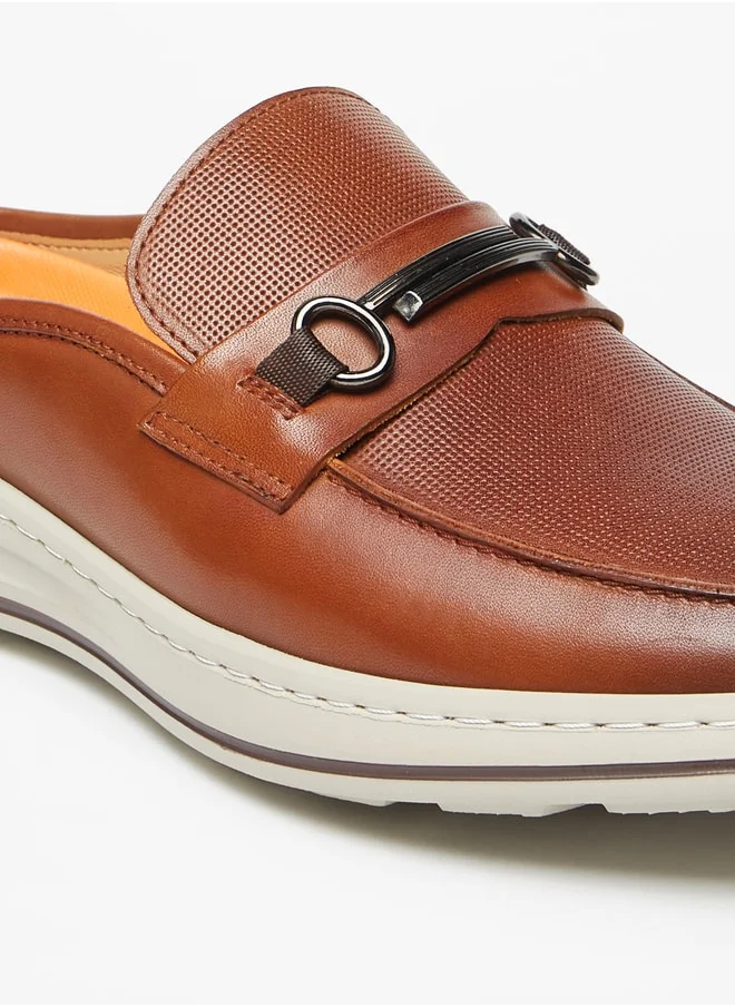 Le Confort Men's Textured Slip-On Mules
