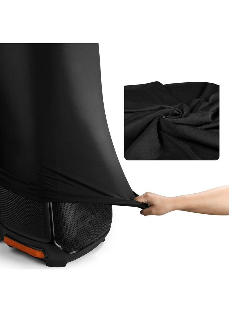 VKL Dust Cover Protective Case for JBL Partybox 710 Partybox Portable Party Speaker Stretch Speaker Cover Dust Case with Elastic Band Speaker Case Slip Sleeve (Black) - Image 4