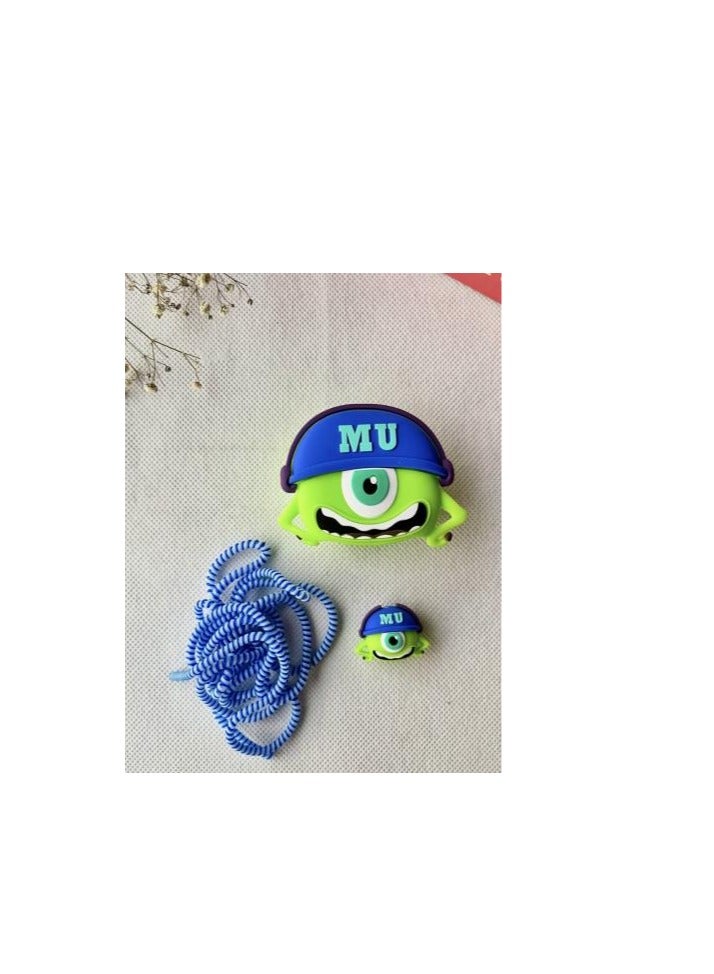 Compatible with AirPods 4 Case Soft Silicone Shockproof Cover for AirPods 4th Generation (2024), New 3D Cute Cartoon Creative Fun Case with Keychain Design  - Image 5