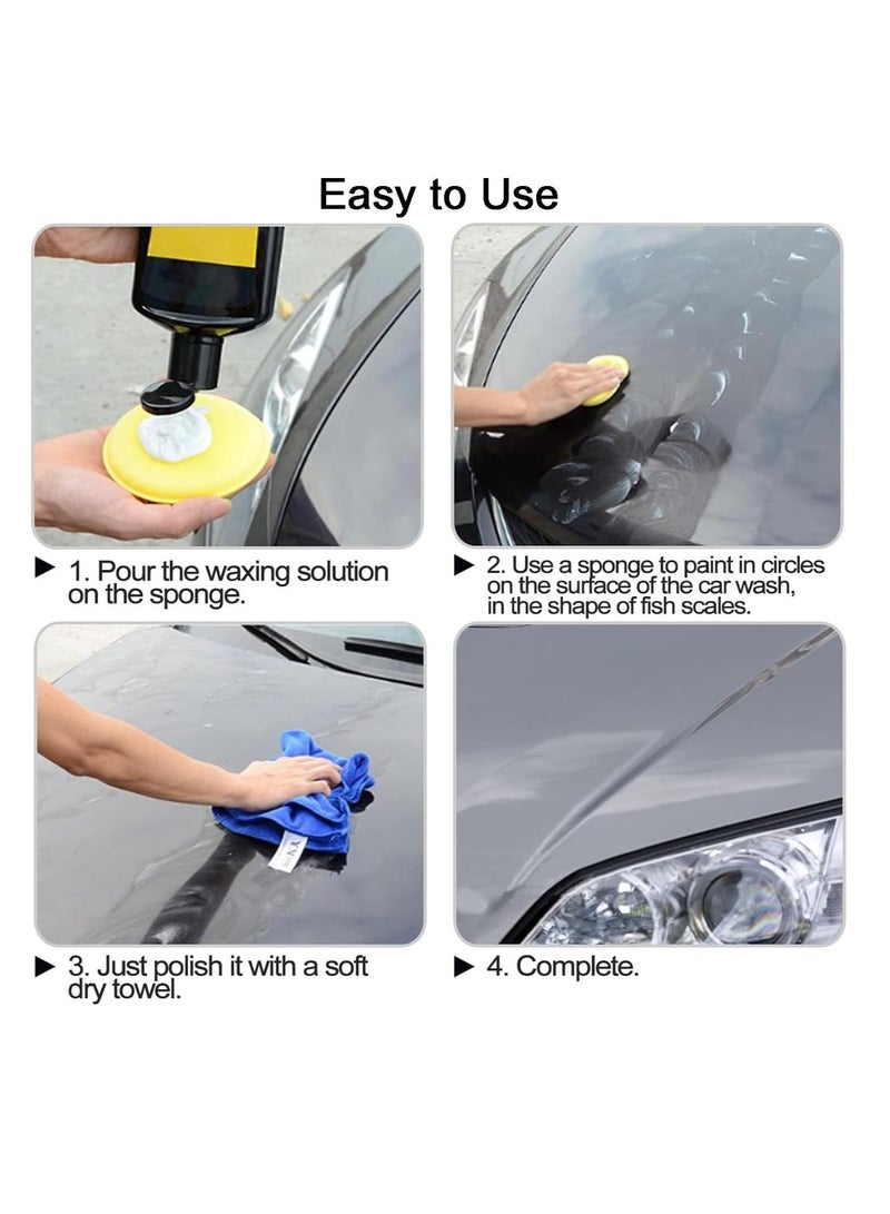 Beauenty Polishing Sponge Polishing Pad Polyurethane Wax Sponge Car Wax Sponges Wax Foam Applicator Pad Soft Sponge Cleaning Sponge Polishing Sponge Applicator Pads for Car Care Paint Rims - Image 4