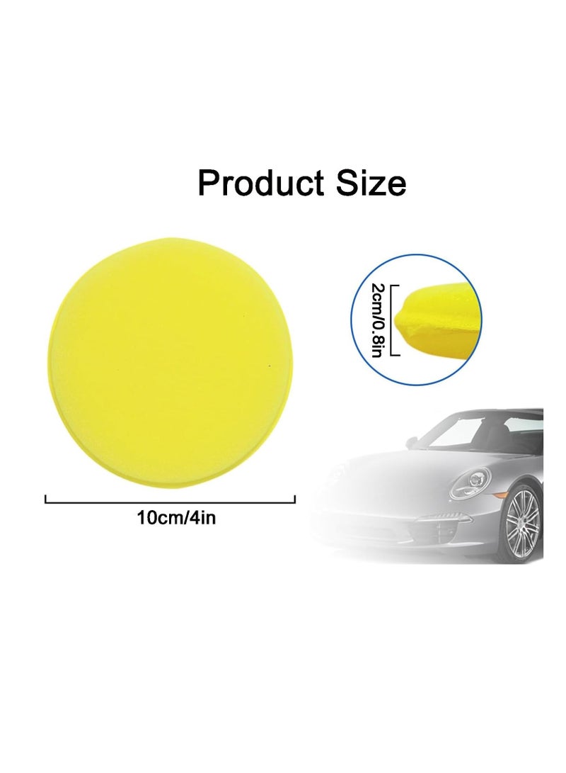 Beauenty Polishing Sponge Polishing Pad Polyurethane Wax Sponge Car Wax Sponges Wax Foam Applicator Pad Soft Sponge Cleaning Sponge Polishing Sponge Applicator Pads for Car Care Paint Rims - Image 2